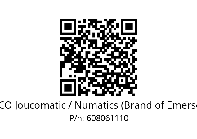   ASCO Joucomatic / Numatics (Brand of Emerson) 608061110