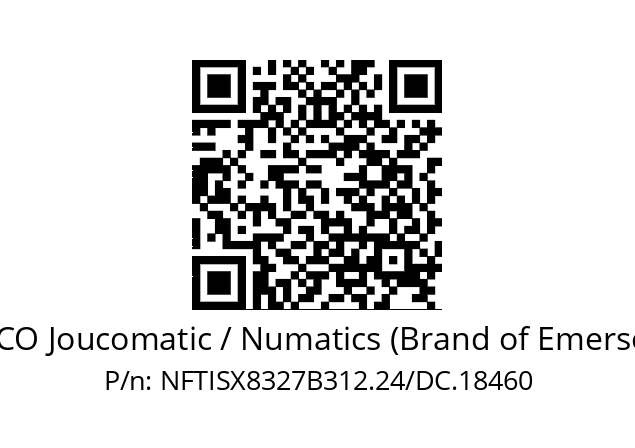   ASCO Joucomatic / Numatics (Brand of Emerson) NFTISX8327B312.24/DC.18460