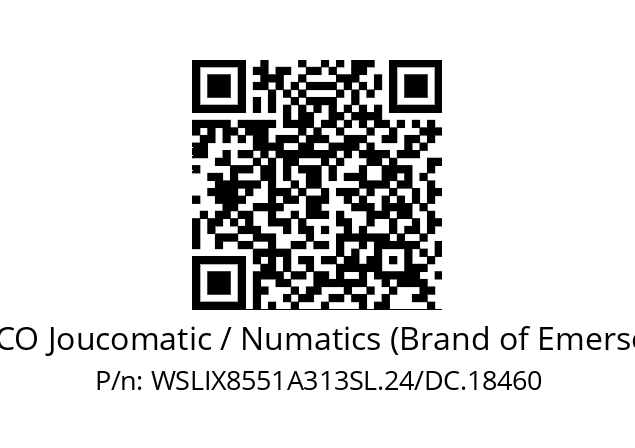   ASCO Joucomatic / Numatics (Brand of Emerson) WSLIX8551A313SL.24/DC.18460