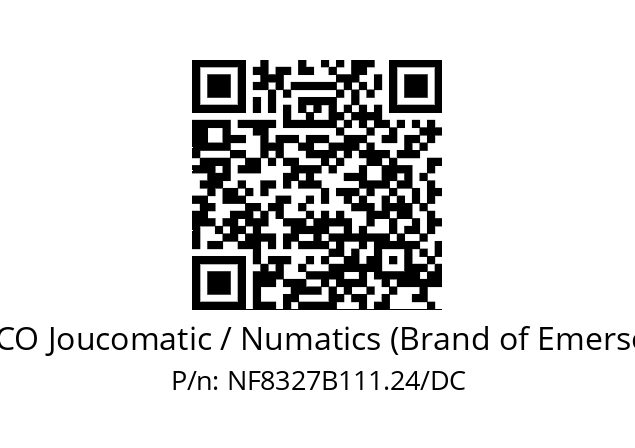   ASCO Joucomatic / Numatics (Brand of Emerson) NF8327B111.24/DC