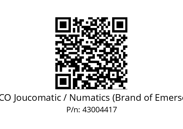   ASCO Joucomatic / Numatics (Brand of Emerson) 43004417