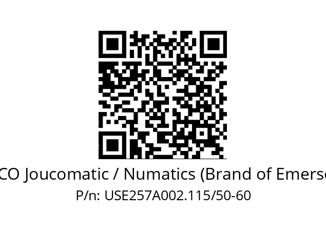   ASCO Joucomatic / Numatics (Brand of Emerson) USE257A002.115/50-60