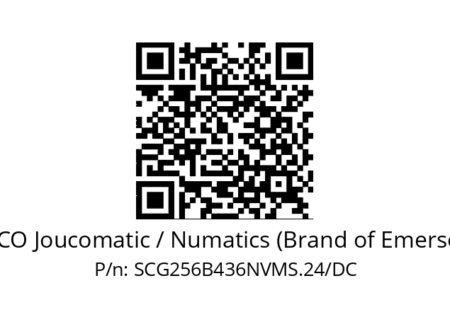   ASCO Joucomatic / Numatics (Brand of Emerson) SCG256B436NVMS.24/DC