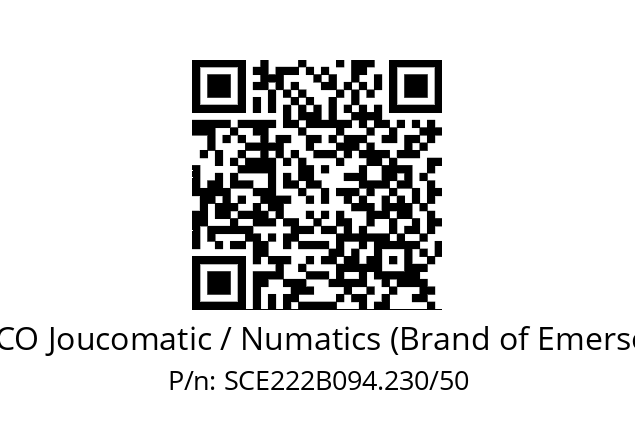   ASCO Joucomatic / Numatics (Brand of Emerson) SCE222B094.230/50