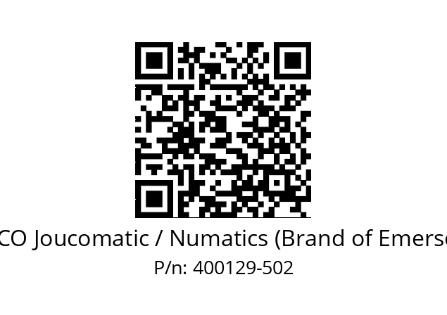   ASCO Joucomatic / Numatics (Brand of Emerson) 400129-502