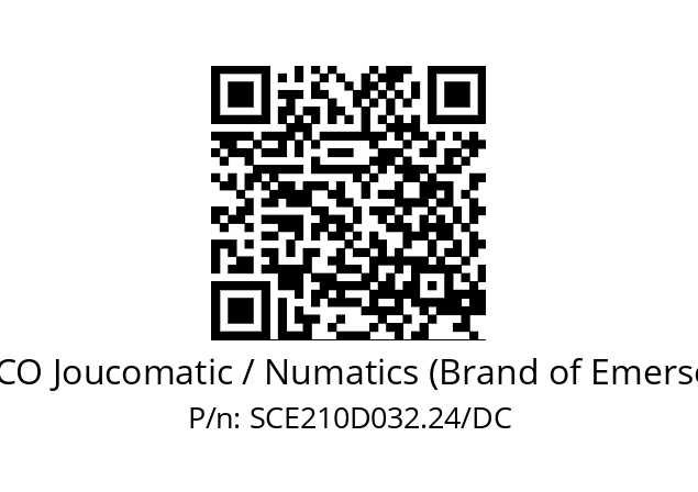   ASCO Joucomatic / Numatics (Brand of Emerson) SCE210D032.24/DC