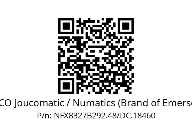   ASCO Joucomatic / Numatics (Brand of Emerson) NFX8327B292.48/DC.18460