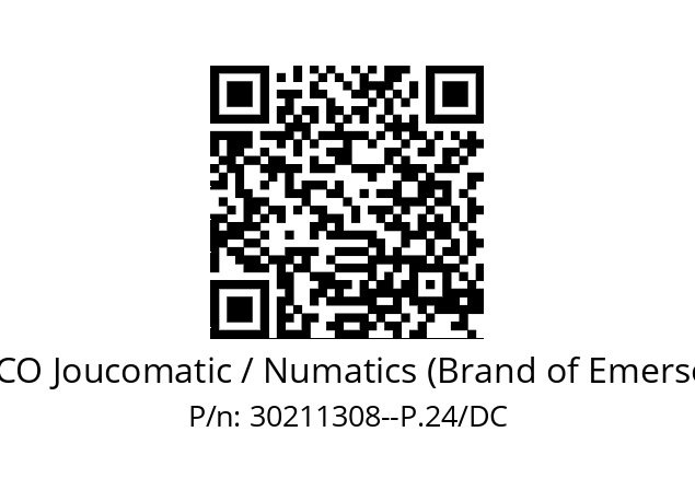   ASCO Joucomatic / Numatics (Brand of Emerson) 30211308--P.24/DC