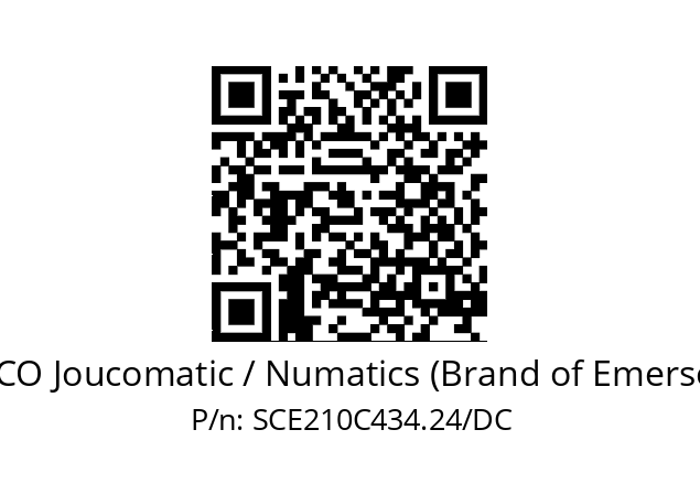   ASCO Joucomatic / Numatics (Brand of Emerson) SCE210C434.24/DC