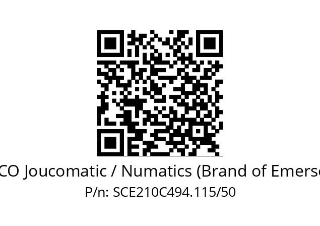   ASCO Joucomatic / Numatics (Brand of Emerson) SCE210C494.115/50