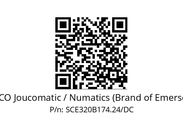   ASCO Joucomatic / Numatics (Brand of Emerson) SCE320B174.24/DC