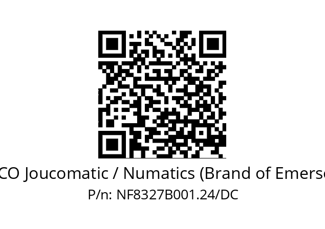   ASCO Joucomatic / Numatics (Brand of Emerson) NF8327B001.24/DC