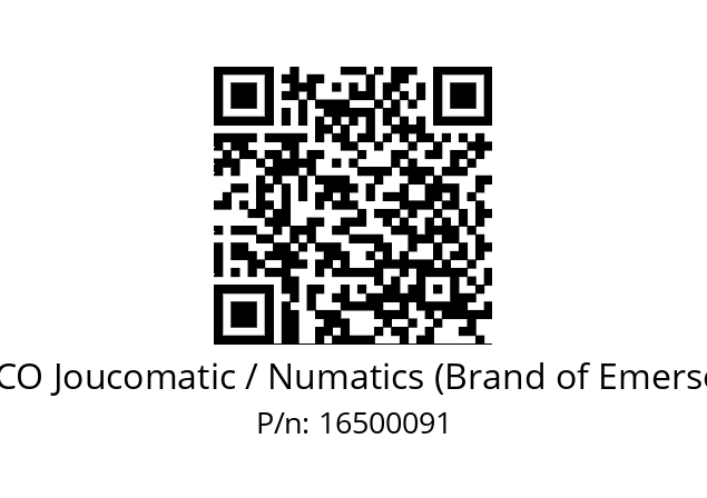   ASCO Joucomatic / Numatics (Brand of Emerson) 16500091