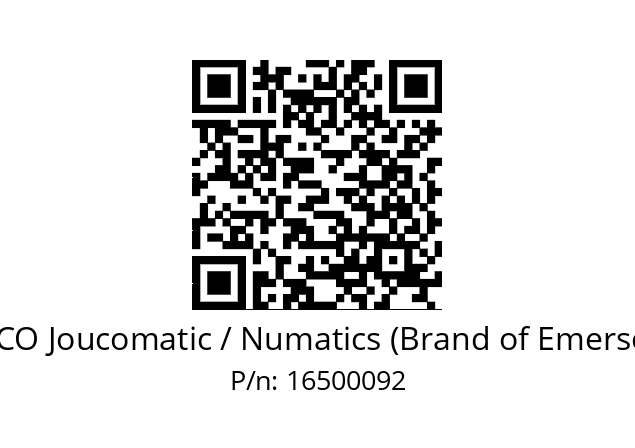   ASCO Joucomatic / Numatics (Brand of Emerson) 16500092