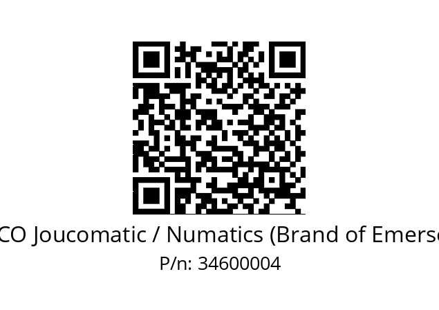   ASCO Joucomatic / Numatics (Brand of Emerson) 34600004