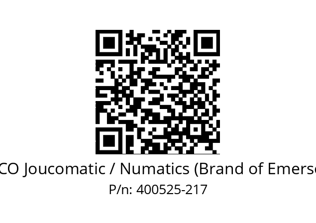   ASCO Joucomatic / Numatics (Brand of Emerson) 400525-217