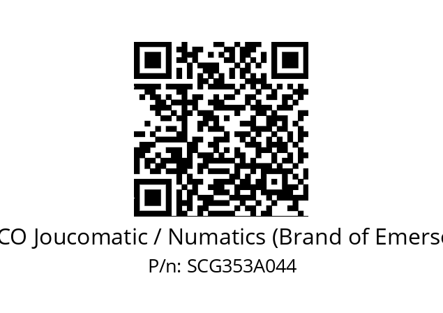   ASCO Joucomatic / Numatics (Brand of Emerson) SCG353A044