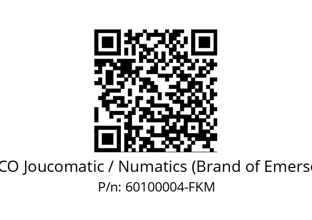   ASCO Joucomatic / Numatics (Brand of Emerson) 60100004-FKM