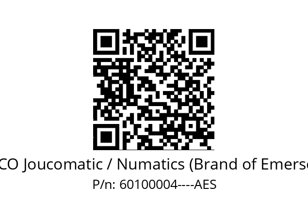   ASCO Joucomatic / Numatics (Brand of Emerson) 60100004----AES