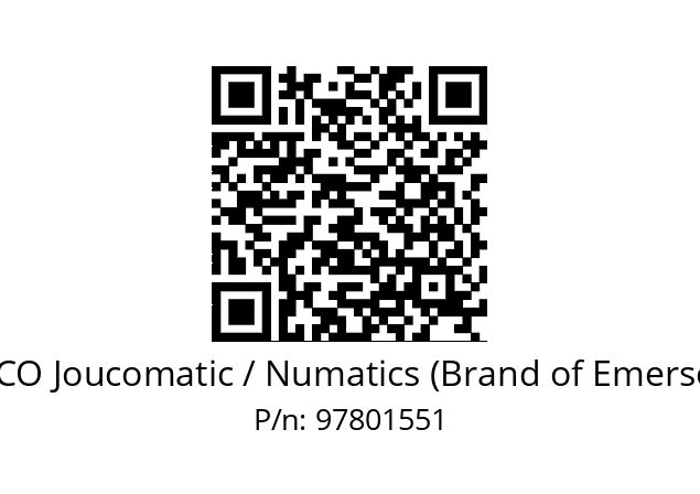   ASCO Joucomatic / Numatics (Brand of Emerson) 97801551