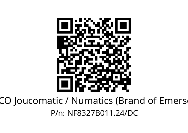   ASCO Joucomatic / Numatics (Brand of Emerson) NF8327B011.24/DC