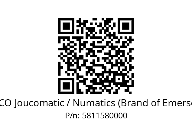   ASCO Joucomatic / Numatics (Brand of Emerson) 5811580000