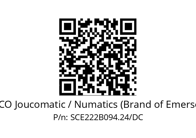   ASCO Joucomatic / Numatics (Brand of Emerson) SCE222B094.24/DC