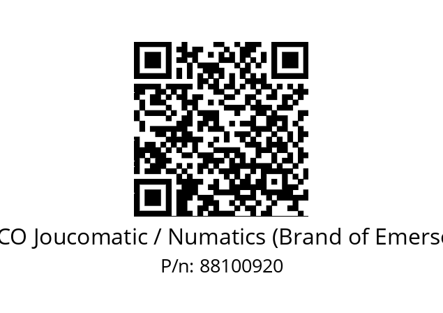   ASCO Joucomatic / Numatics (Brand of Emerson) 88100920