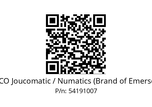   ASCO Joucomatic / Numatics (Brand of Emerson) 54191007