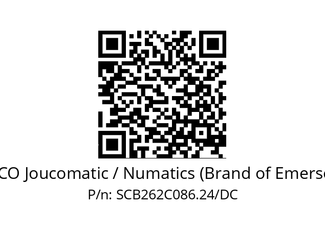   ASCO Joucomatic / Numatics (Brand of Emerson) SCB262C086.24/DC