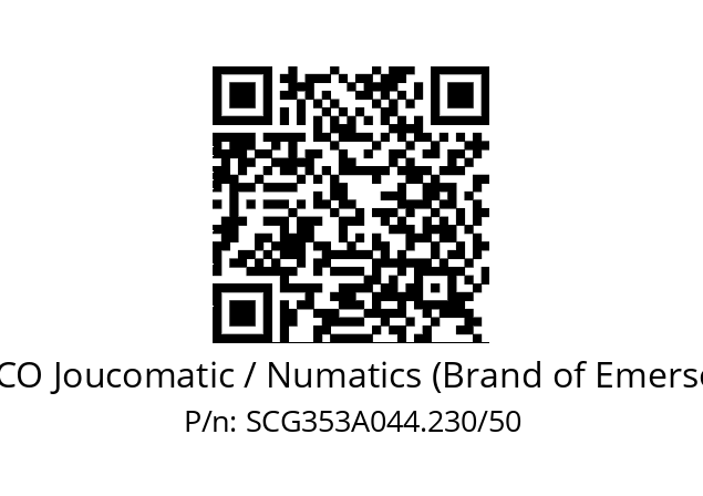   ASCO Joucomatic / Numatics (Brand of Emerson) SCG353A044.230/50