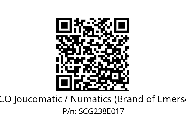   ASCO Joucomatic / Numatics (Brand of Emerson) SCG238E017