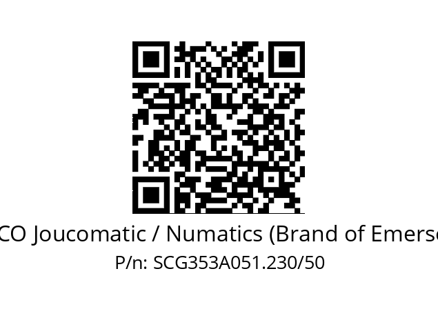   ASCO Joucomatic / Numatics (Brand of Emerson) SCG353A051.230/50