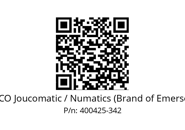   ASCO Joucomatic / Numatics (Brand of Emerson) 400425-342