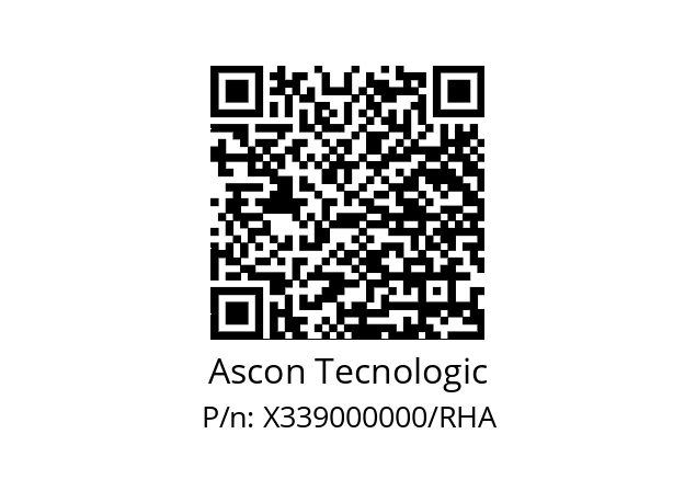  conf. RHA/ F000-0005/AAA Ascon Tecnologic X339000000/RHA