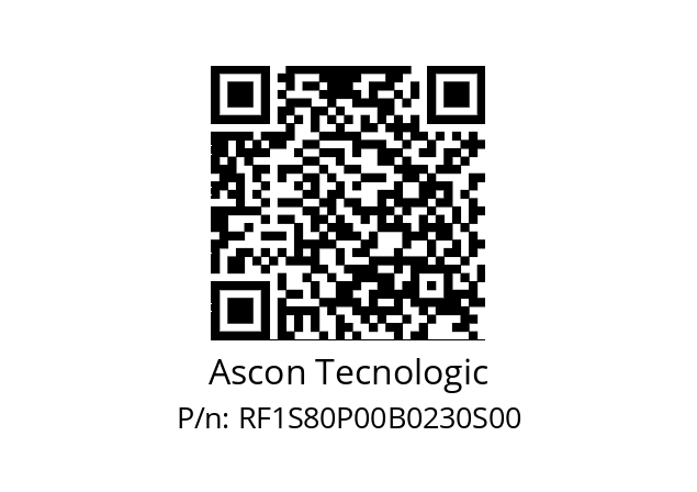   Ascon Tecnologic RF1S80P00B0230S00