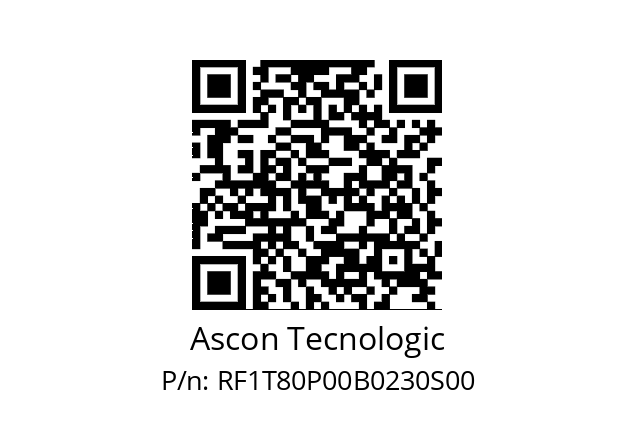   Ascon Tecnologic RF1T80P00B0230S00