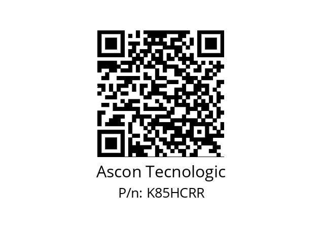   Ascon Tecnologic K85HCRR