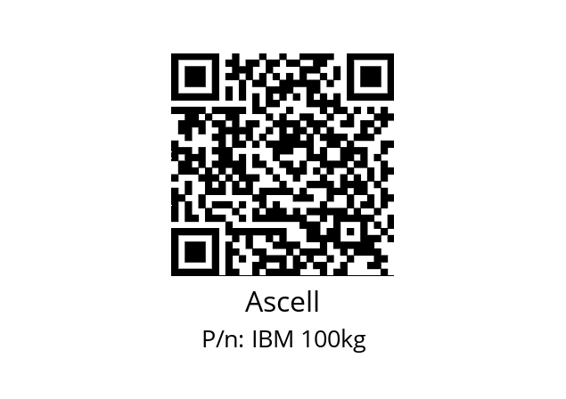   Ascell IBM 100kg