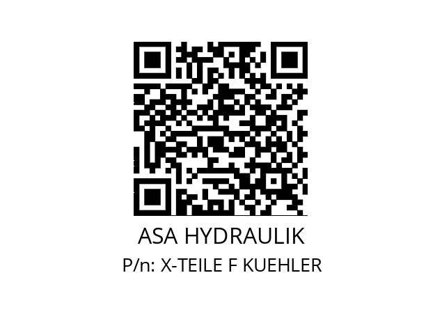   ASA HYDRAULIK X-TEILE F KUEHLER