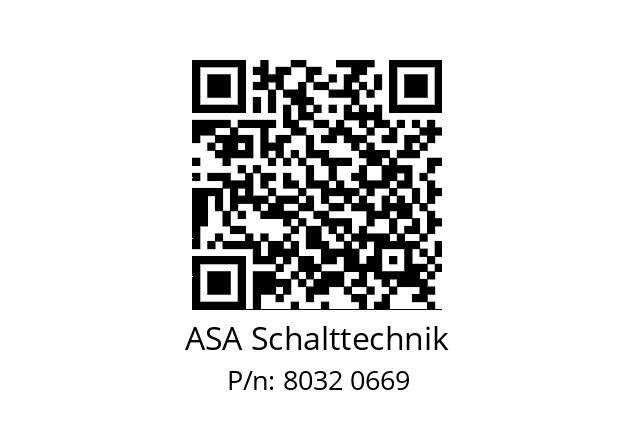   ASA Schalttechnik 8032 0669