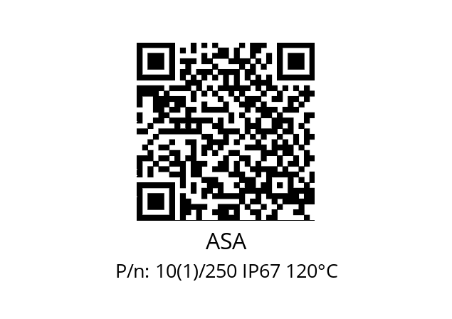   ASA 10(1)/250 IP67 120°C