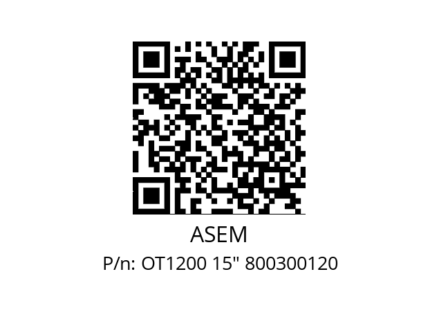   ASEM OT1200 15" 800300120