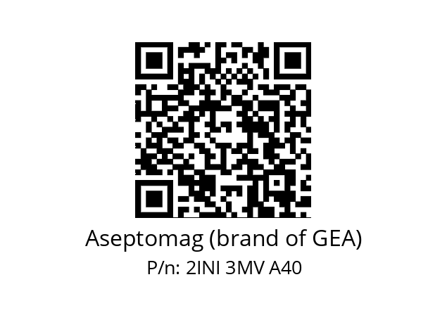   Aseptomag (brand of GEA) 2INI 3MV A40