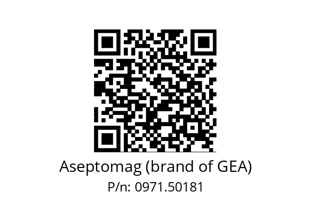   Aseptomag (brand of GEA) 0971.50181