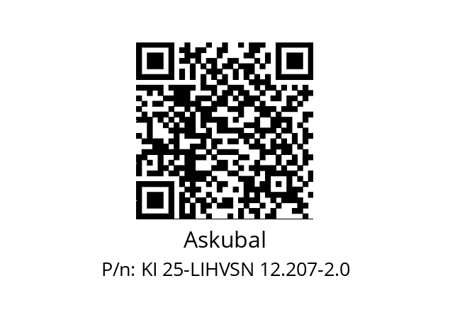   Askubal KI 25-LIHVSN 12.207-2.0