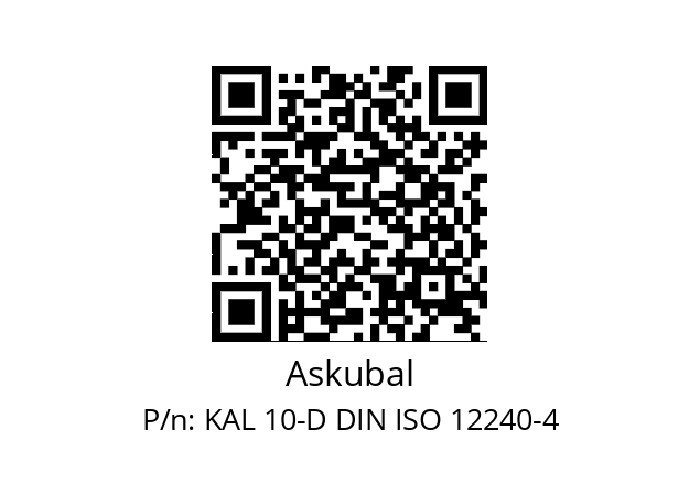   Askubal KAL 10-D DIN ISO 12240-4