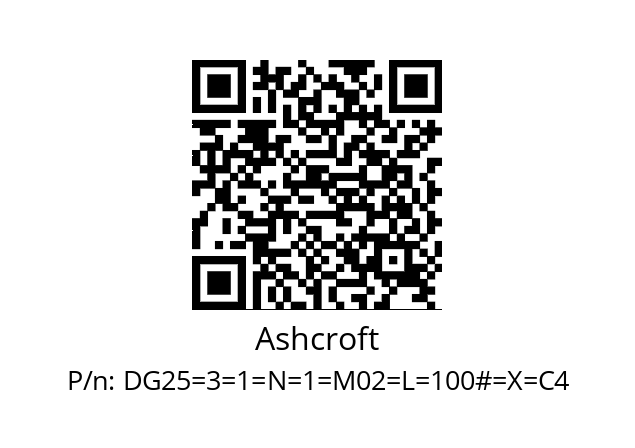   Ashcroft DG25=3=1=N=1=M02=L=100#=X=C4