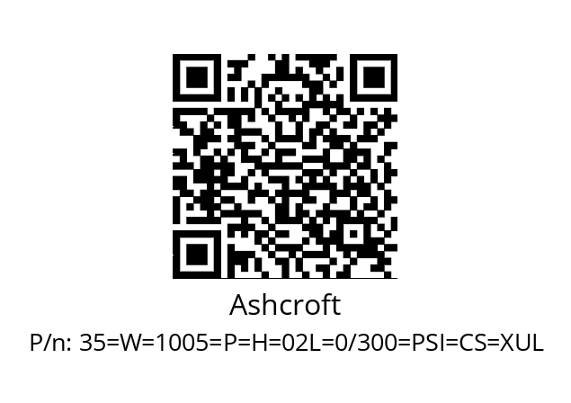   Ashcroft 35=W=1005=P=H=02L=0/300=PSI=CS=XUL