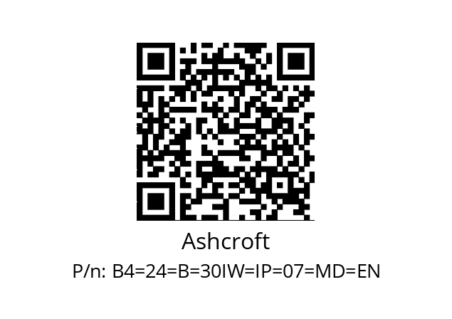   Ashcroft B4=24=B=30IW=IP=07=MD=EN